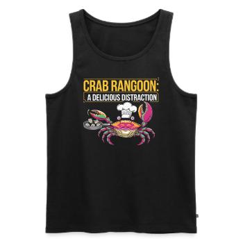 Krabben Rangun Liebhaber Amerikanisch Chinesisch Meeresfrüchte - Männer Premium Bio Tank Top - Schwarz - Vorne - Michal (187cm)