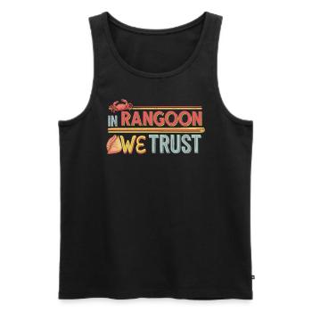 Krabben Rangun Liebhaber Amerikanisch Chinesisch Meeresfrüchte - Männer Premium Bio Tank Top - Schwarz - Vorne - Michal (187cm)