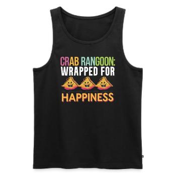Krabben Rangun Liebhaber Amerikanisch Chinesisch Meeresfrüchte - Männer Premium Bio Tank Top - Schwarz - Vorne - Michal (187cm)