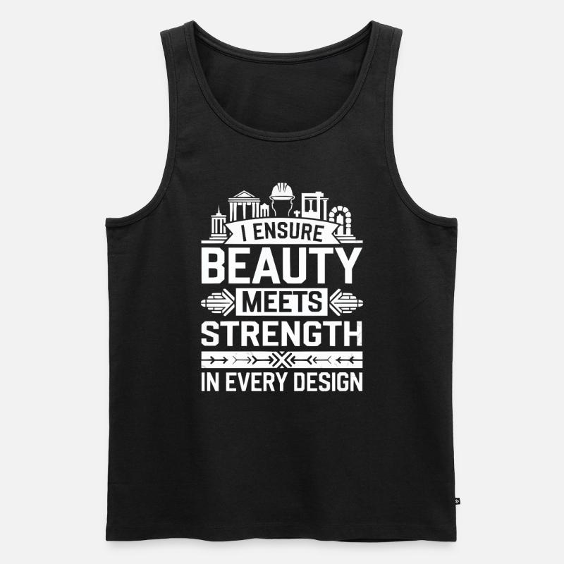 Tragwerksplaner Beruf Tragwerksplanung - Männer Premium Bio Tank Top - Schwarz