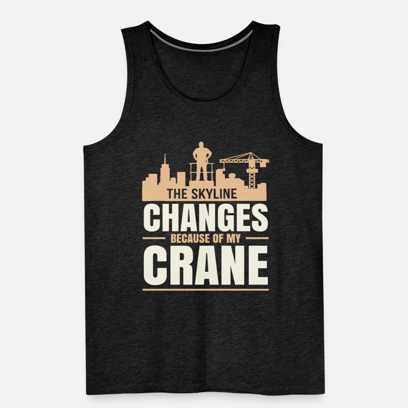 Beruf Kranführer Beruf Bauarbeiter Männer Premium Bio Tank Top