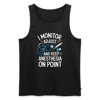 Anesthesia Technician Anesthesiologist Job - Men's Premium Organic Tank Top - black - Front - Michal (187cm)