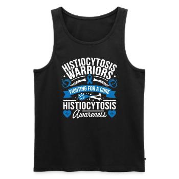Histiozytose Bewusstsein Blutkrankheit Blaues Band - Männer Premium Bio Tank Top - Schwarz - Vorne - Michal (187cm)