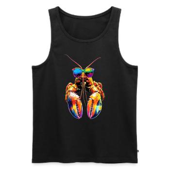 Hummer Krebstiere Großkrebs Lobster Süßer Hummer - Männer Premium Bio Tank Top - Schwarz - Vorne - AI Model Male 178 light (178cm)