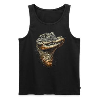 Crocodile Alligator Reptile Crocodile Love Crocodiles - Men's Premium Organic Tank Top - black - Front - Michal (187cm)