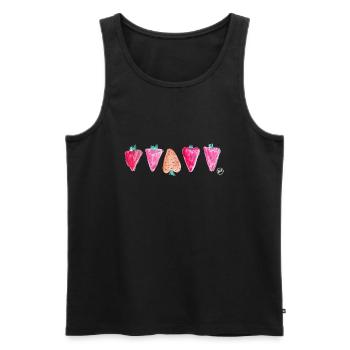 * BAM * be_different - Men's Premium Organic Tank Top - black - Front - AI Model Male 178 light (178cm)