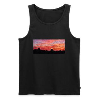The beauty of - Men's Premium Organic Tank Top - black - Front - AI Model Male 178 light (178cm)
