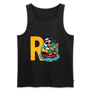 Rentner Geschenk Rente Spruch Ruhestand - Männer Premium Bio Tank Top - Schwarz - Vorne - Michal (187cm)