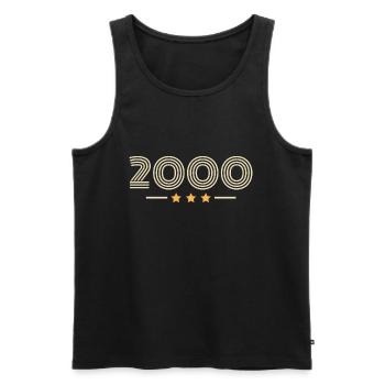 Legendary Since 2000 Birthday Gift 2000 - Men's Premium Organic Tank Top - black - Front - Michal (187cm)