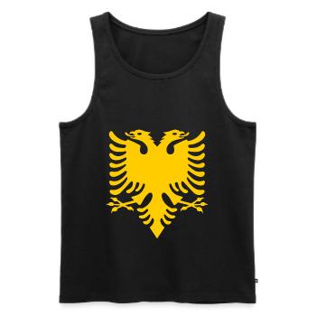 Albanian double head eagle Albania Albanians - Men's Premium Organic Tank Top - black - Front - AI Model Male 178 light (178cm)