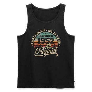 Oktober 1952 - Im Oktober 1952 wurden Legenden geboren - Männer Premium Bio Tank Top - Schwarz - Vorne - Michal (187cm)