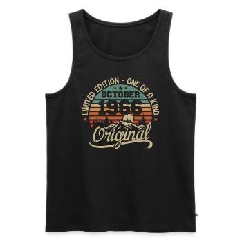October 1966 - Legends Were Born In October 1966 - Men's Premium Organic Tank Top - black - Front - Michal (187cm)
