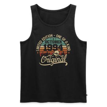 October 1994 - Legends Were Born In October 1994 - Men's Premium Organic Tank Top - black - Front - AI Model Male 178 light (178cm)