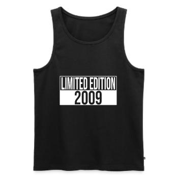 Limited Edition 2009 Geburtstag Geschenkidee - Männer Premium Bio Tank Top - Schwarz - Vorne - Michal (187cm)
