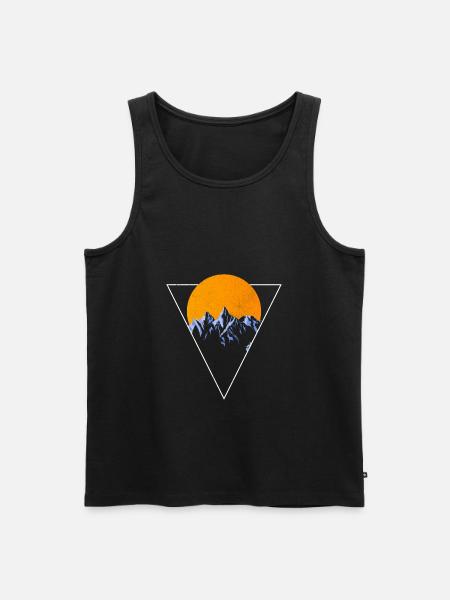 Landschaft - Männer Premium Bio Tank Top - Schwarz