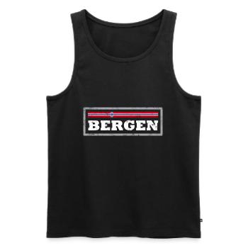 Sauvetage - Débardeur bio Premium Homme - noir - Devant - AI Model Male 178 light (178cm)