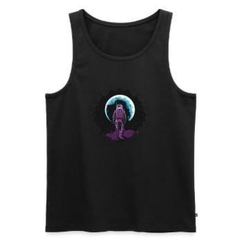 🚀 Caspernaut Black Edge 🚀 - Männer Premium Bio Tank Top - Schwarz - Vorne - AI Model Male 178 light (178cm)