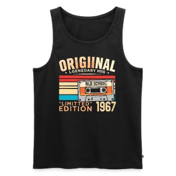 Original 1967, legendär seit 1967 Jahrgang 1967 - Männer Premium Bio Tank Top - Schwarz - Vorne - AI Model Male 178 light (178cm)