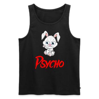 PSYCHO HASE Halloween Apokalypse Horror Monster - Männer Premium Bio Tank Top - Schwarz - Vorne - Michal (187cm)