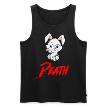 DEATH HASE Halloween Apokalypse Horror Monster - Männer Premium Bio Tank Top - Schwarz - Vorne - Michal (187cm)