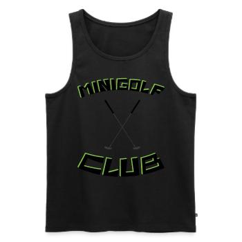 MINIGOLF -CLUB- Jahreseinkommen - Männer Premium Bio Tank Top - Schwarz - Vorne - Michal (187cm)