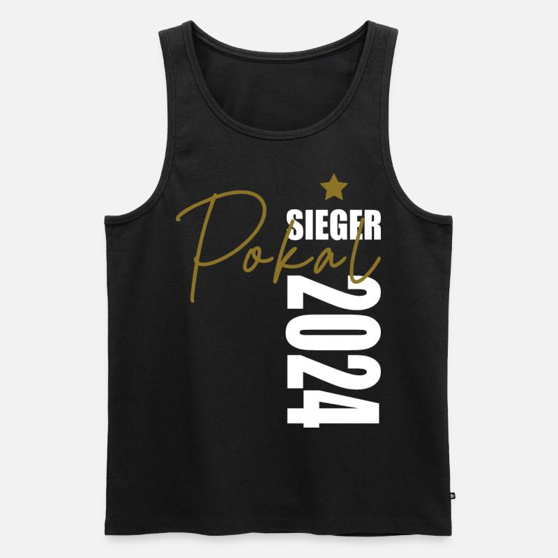 Pokalsieger 2024 - Männer Premium Bio Tank Top - Schwarz
