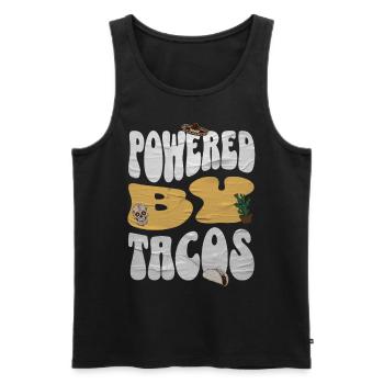 Taco - Männer Premium Bio Tank Top - Schwarz - Vorne - AI Model Male 178 light (178cm)