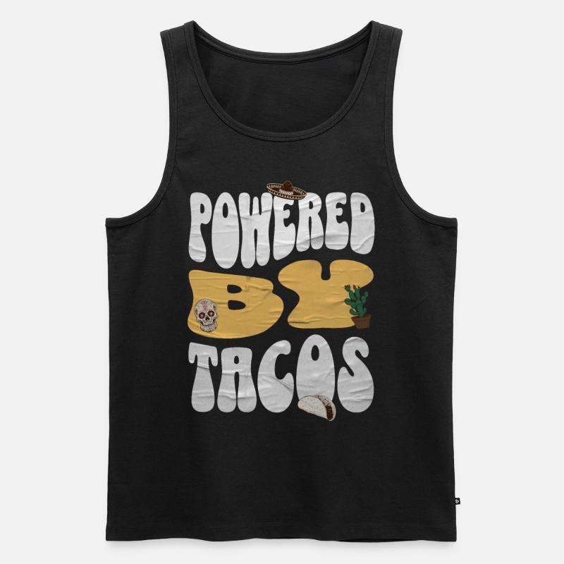 Taco - Männer Premium Bio Tank Top - Schwarz