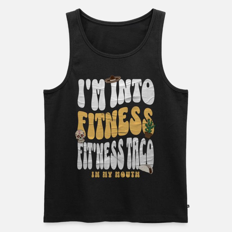 Taco - Männer Premium Bio Tank Top - Schwarz
