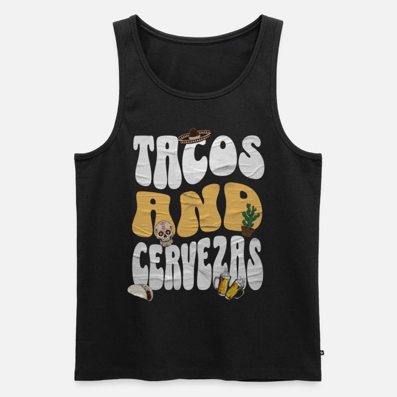 Taco - Männer Premium Bio Tank Top - Schwarz
