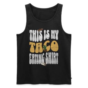 Taco - Männer Premium Bio Tank Top - Schwarz - Vorne - AI Model Male 178 light (178cm)