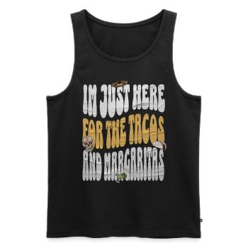 Taco - Männer Premium Bio Tank Top - Schwarz - Vorne - AI Model Male 178 light (178cm)