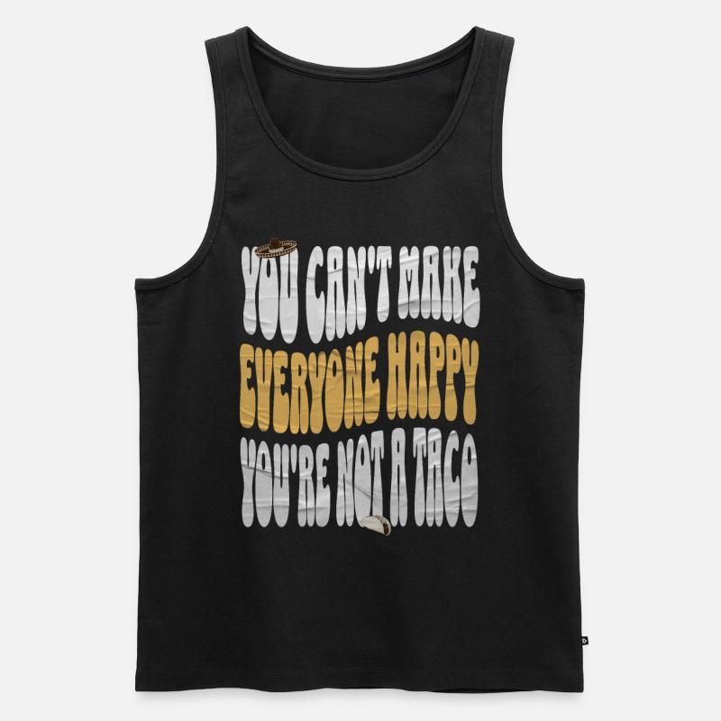 Taco - Männer Premium Bio Tank Top - Schwarz