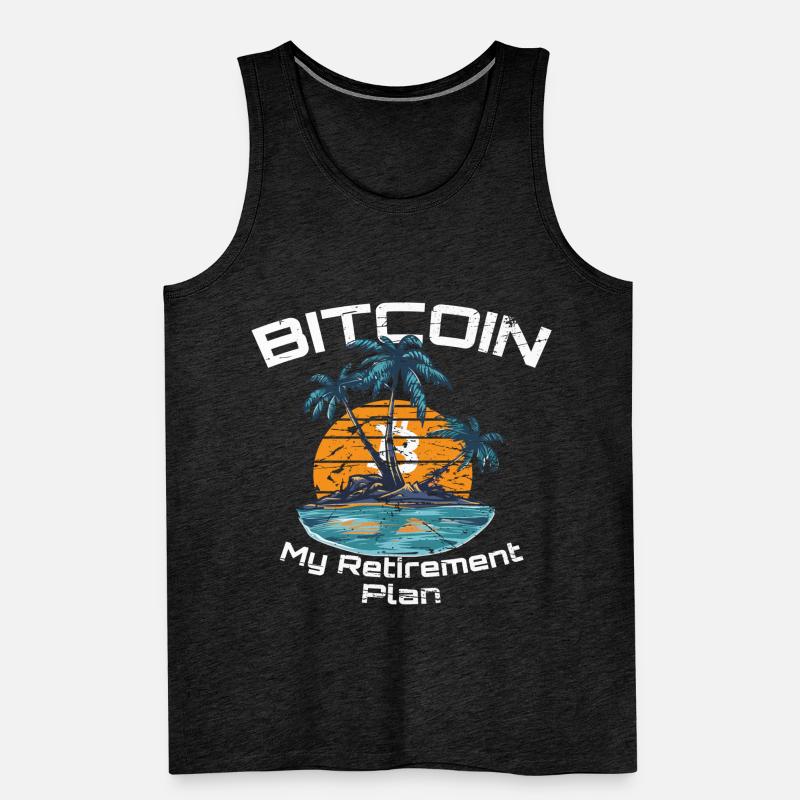 Bitcoin mon plan de retraite Crypto Débardeur bio Premium Homme