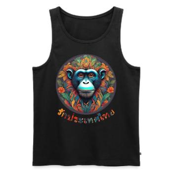 Love Thailand - Männer Premium Bio Tank Top - Schwarz - Vorne - Michal (187cm)