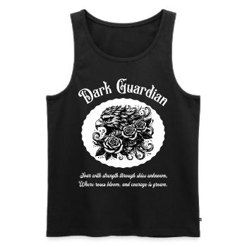 Eagle with Roses Tattoo Art Black and White Design - Men's Premium Organic Tank Top - black - Front - Michal (187cm)