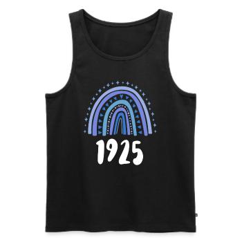 Blue Rainbow Année de naissance née en 1925 - Débardeur bio Premium Homme - noir - Devant - Michal (187cm)
