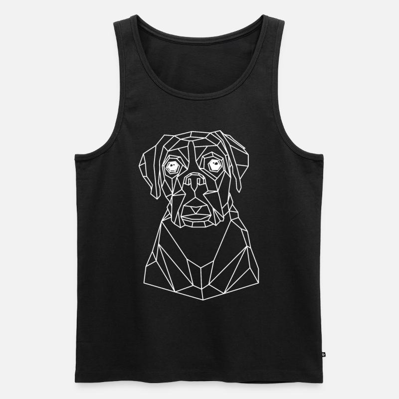 Cooler Hund - Männer Premium Bio Tank Top - Schwarz