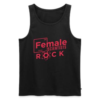 Scientist Geek - Men's Premium Organic Tank Top - black - Front - Michal (187cm)