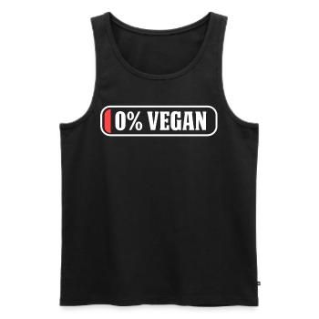 Végétalien végétalien - Débardeur bio Premium Homme - noir - Devant - AI Model Male 178 light (178cm)