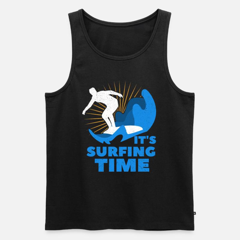 Surf surf - Débardeur bio Premium Homme - noir