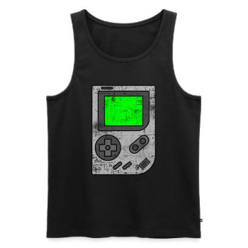 Jeux - Débardeur bio Premium Homme - noir - Devant - Michal (187cm)