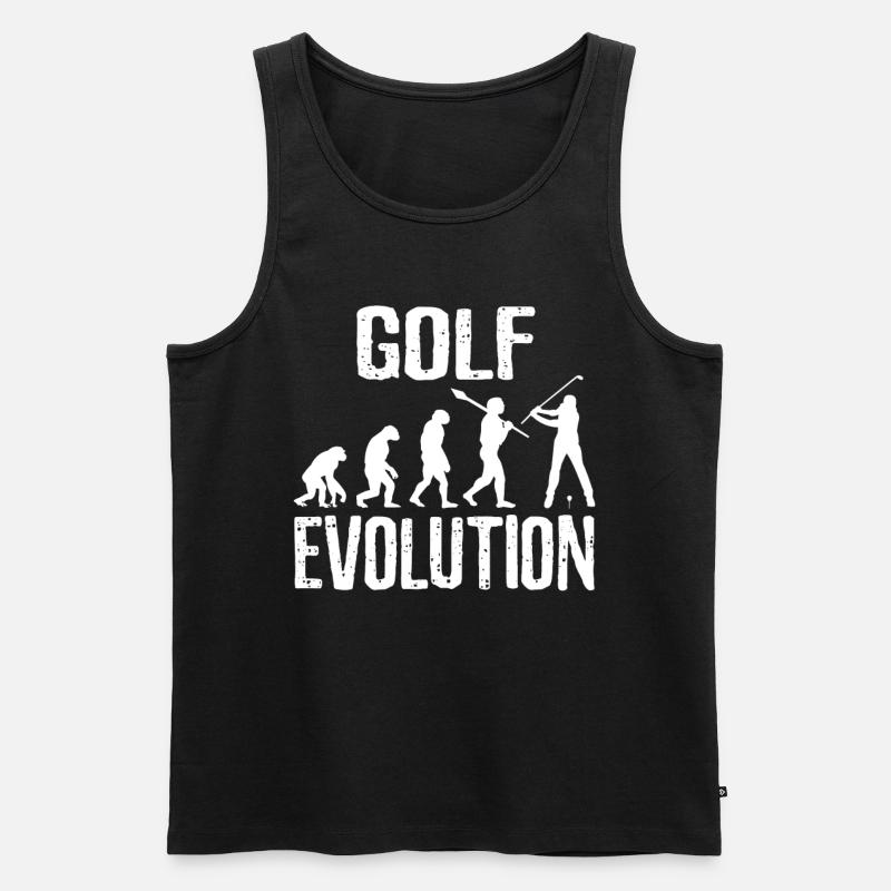 Golf Evolution - Men's Premium Organic Tank Top - black