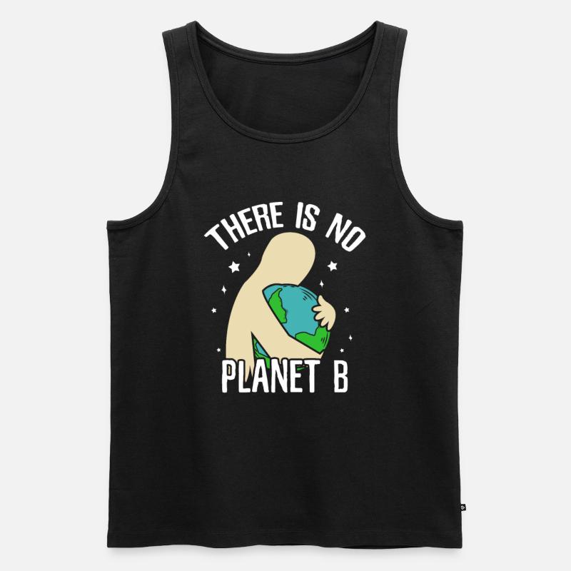 Save The Planet - Männer Premium Bio Tank Top - Schwarz