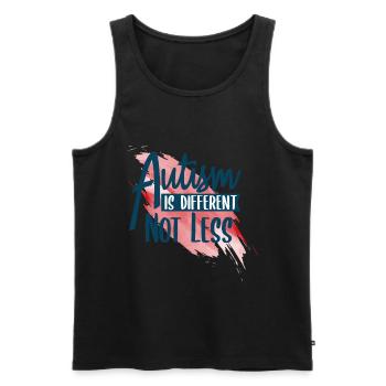 Autismus - Männer Premium Bio Tank Top - Schwarz - Vorne - Michal (187cm)