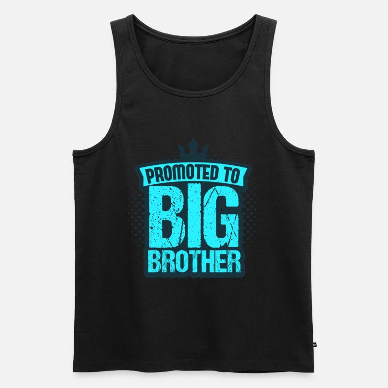 Großer Bruder - Männer Premium Bio Tank Top - Schwarz