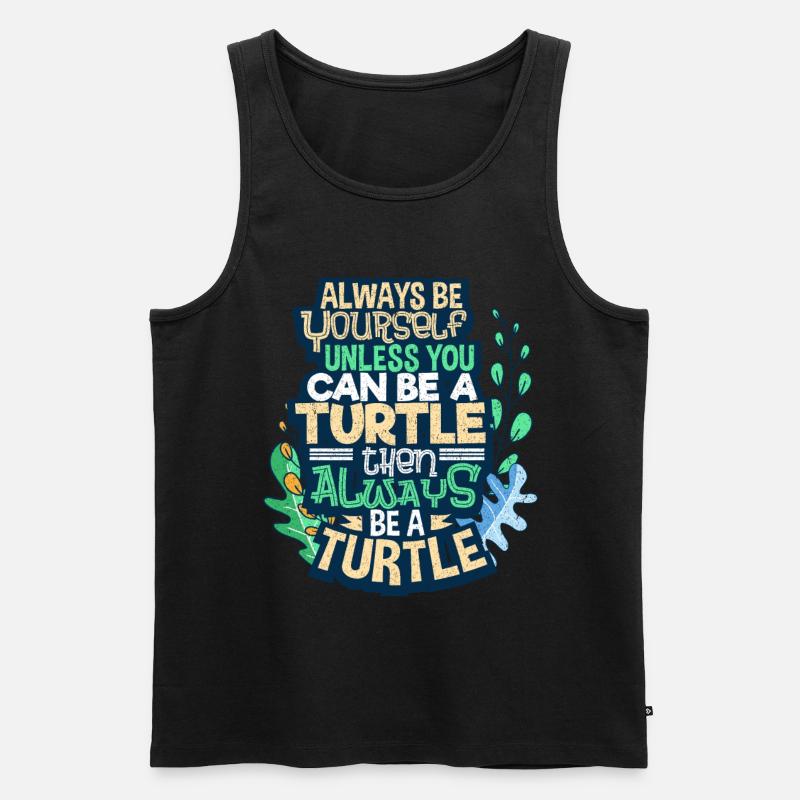 Schildkröte - Männer Premium Bio Tank Top - Schwarz