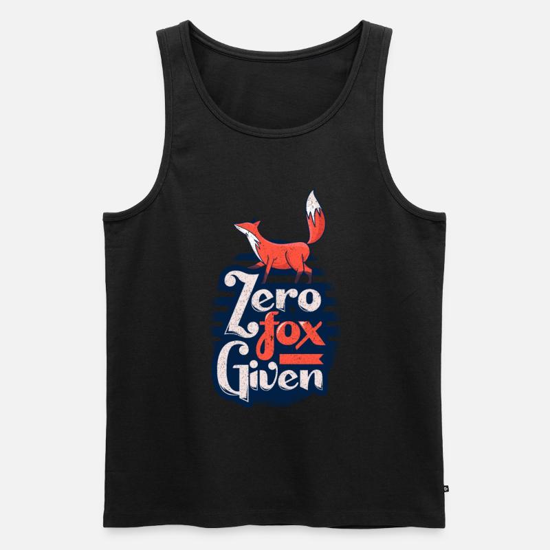 Fuchs - Männer Premium Bio Tank Top - Schwarz