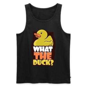Badeente - Männer Premium Bio Tank Top - Schwarz - Vorne - Michal (187cm)