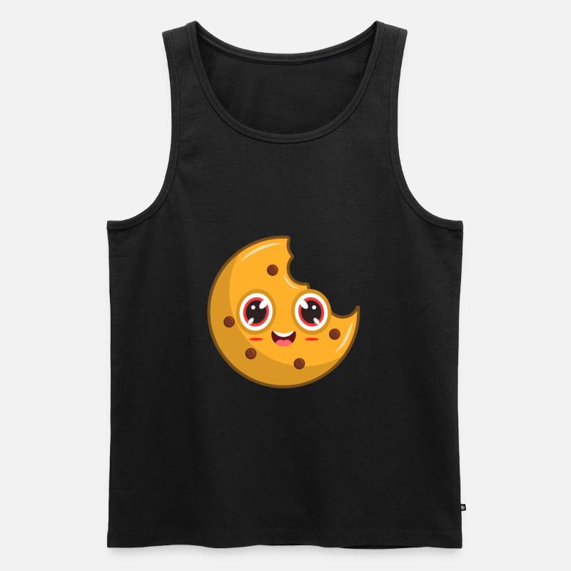 Cookie Keks - Männer Premium Bio Tank Top - Schwarz